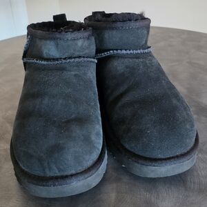 UGG Black Fuzzy Boots